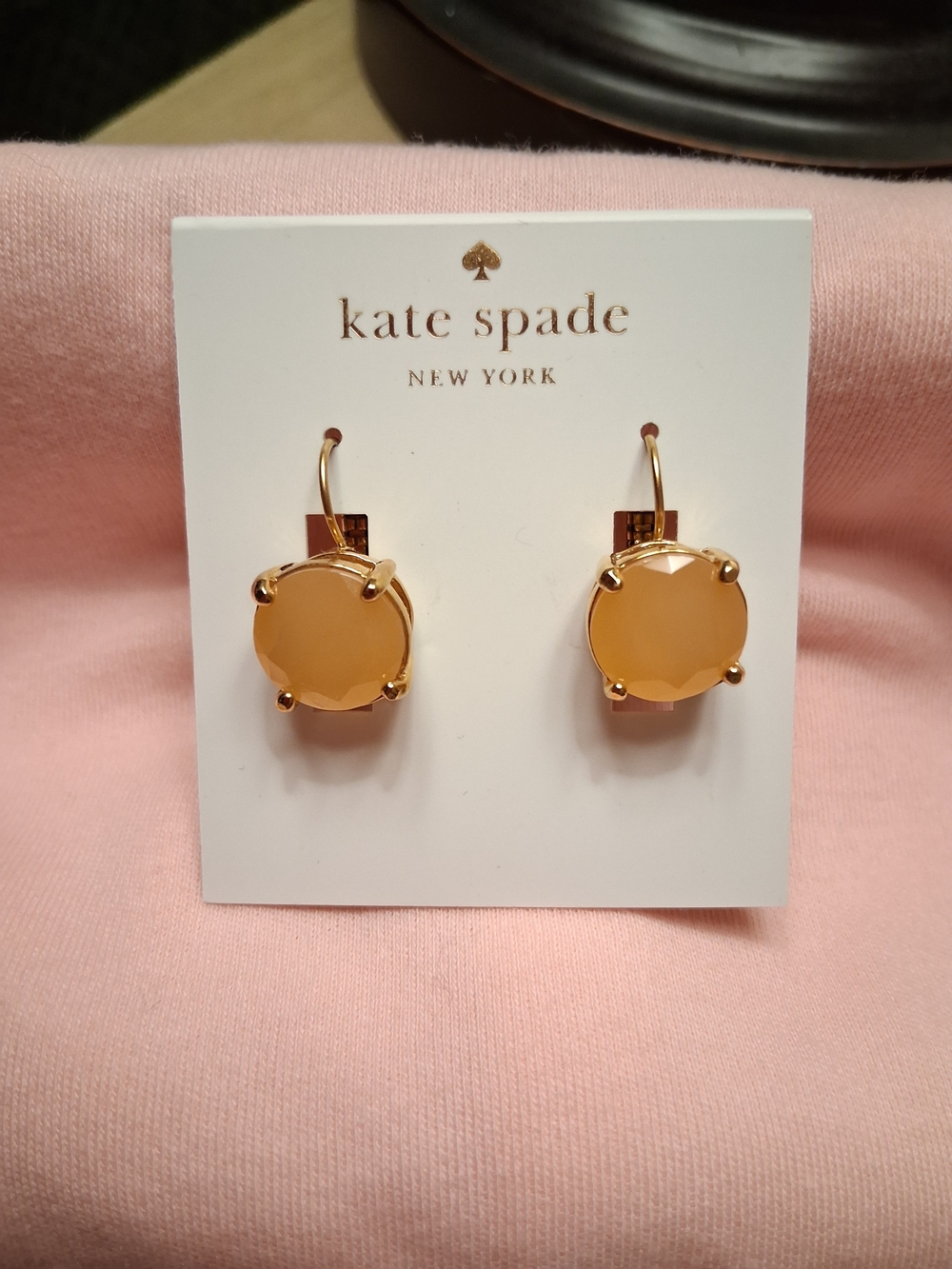 Kate Spade New York 14K GoldF. Faceted Leverback Drop Earrings-NWT